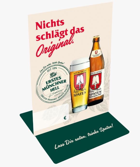 TISCHAUFSTELLER SPATEN STICK & GLIDE