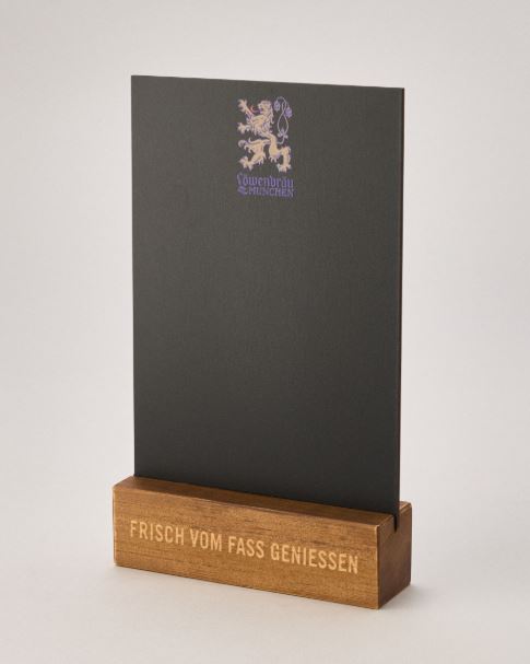 TISCHAUFSTELLER KREIDETAFEL LÖWENBRÄU