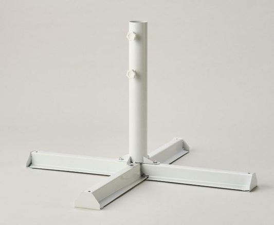 SONNENSCHIRMSTÄNDER ohne PLATTEN 40X40 WEISS