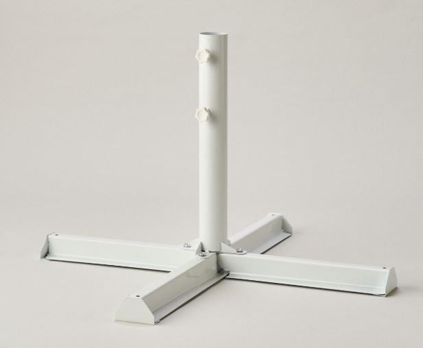 SONNENSCHIRMSTÄNDER ohne PLATTEN 40X40 WEISS