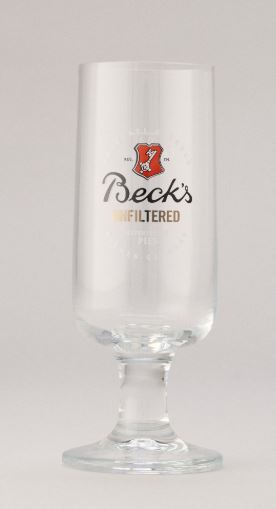 GLAS BECKS UNFILTERED POKAL 0,3 (6)